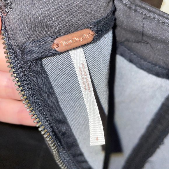 Free People Modern Femme Denim Mini Skirt in Black - Picture 5 of 5